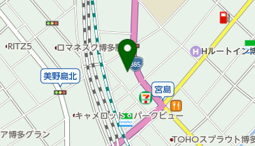 専門学校公務員ゼミナール福岡校の地図画像