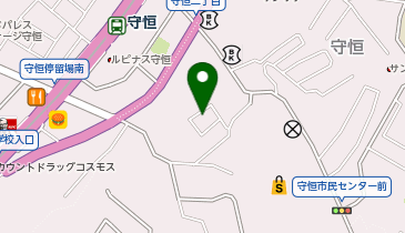 認定こども園守恒保育園の地図画像