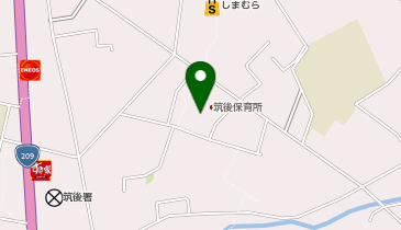 筑後市立筑後保育所の地図画像