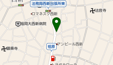 ひなたの風保育園の地図画像