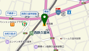 岩田屋久留米店本館の地図画像