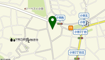 サニー小笹店の地図画像