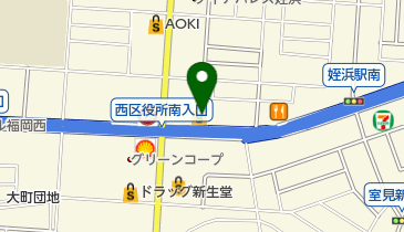 ハローデイ姪浜店の地図画像