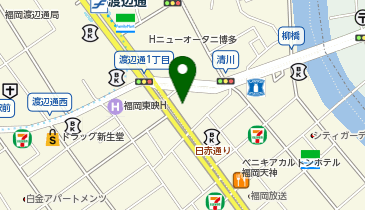 サニー渡辺通店の地図画像
