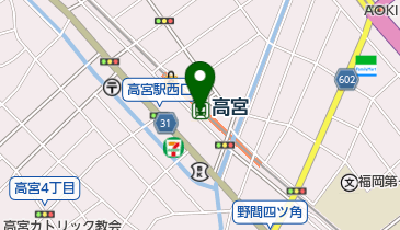 にしてつストア高宮店の地図画像