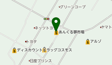 あんくる夢市場甘木店の地図画像