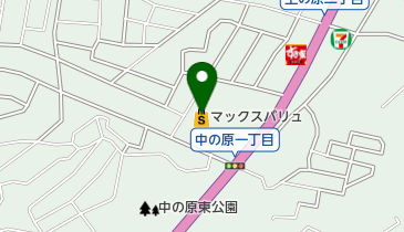 マックスバリュ上の原店の地図画像