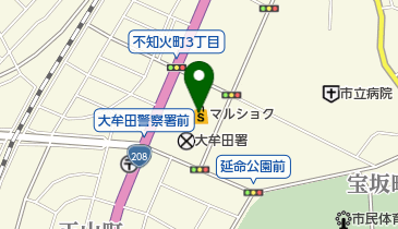 マルショク不知火店の地図画像