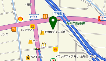 明治屋ジャンボ市久留米インター店の地図画像