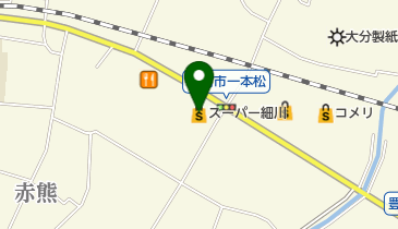 スーパー細川豊前店の地図画像