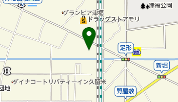 スーパーモリナガ津福店の地図画像