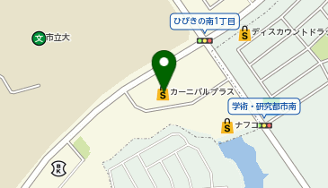 カーニバルプラスひびきの店の地図画像
