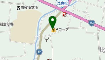 Aコープあさくら店の地図画像