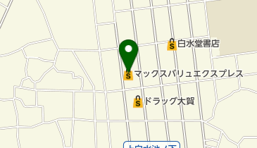 マックスバリュエクスプレス上白水店の地図画像