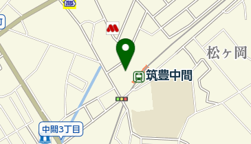 にしてつストアレガネット中間の地図画像