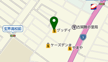 ホームセンターグッデイ古賀千鳥店の地図画像