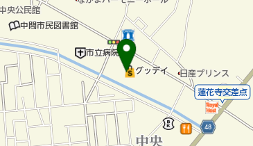 ホームセンターグッデイ中間店の地図画像