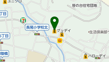 ホームセンターグッデイ長尾店の地図画像