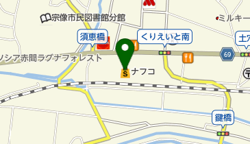 ホームプラザナフコ宗像店の地図画像