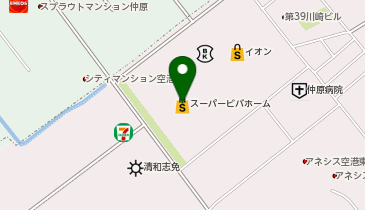 スーパービバホーム福岡東店の地図画像