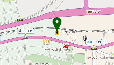 コーナンPRO八幡陣山店の地図画像