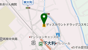 ディスカウントドラッグコスモス下大利店の地図画像