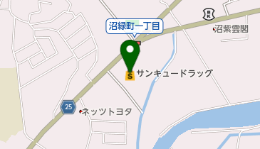 サンキュードラッグ沼南町店の地図画像