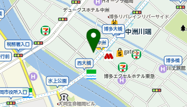 マツモトキヨシ中洲5丁目店の地図画像