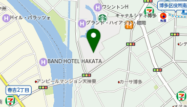 GAPストアキャナルシティ博多店の地図画像