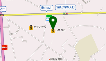 ファッションセンターしまむら筑後店の地図画像