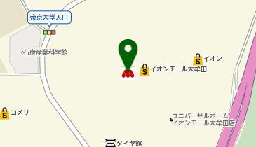 NAVY.イオンモール大牟田店の地図画像