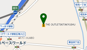 BEAMS OUTLET北九州の地図画像