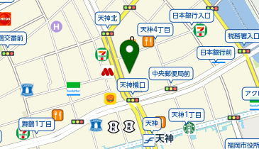 ジーユー天神店の地図画像