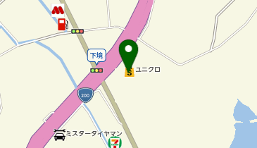 ユニクロ直方店の地図画像
