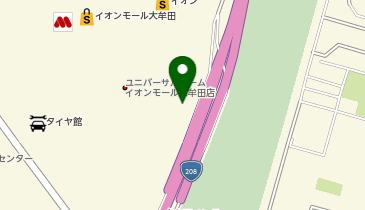 ワークマンカラーズイオンモール大牟田店の地図画像