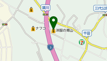 洋服の青山福岡新宮店の地図画像