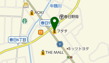フタタ春日店の地図画像