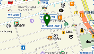 つるやゴルフ福岡天神店の地図画像