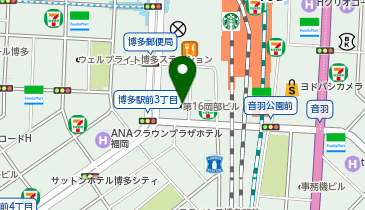 本間ゴルフ博多店の地図画像