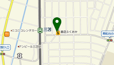 書店ふくおかの地図画像