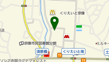 (株)明屋書店くりえいと宗像店の地図画像