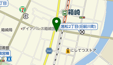 ブックスキューブリック箱崎店の地図画像