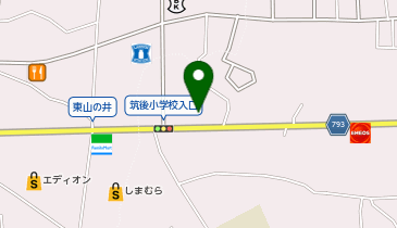 ブックオフ筑後店の地図画像
