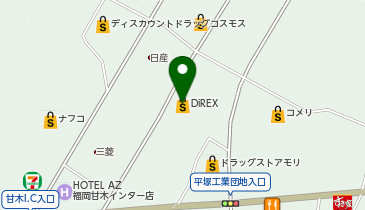 DiREXライフガーデン甘木店の地図画像