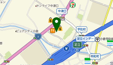 ザ・ビッグエクスプレス小倉足立店の地図画像