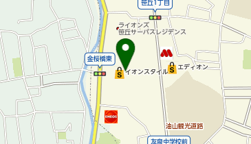 ダイソーイオンスタイル笹丘店の地図画像