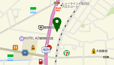 ダイソー福岡和白丘店の地図画像