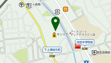 ダイソーサンリブ三ヶ森店の地図画像