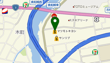ダイソーサンリブきふね店の地図画像