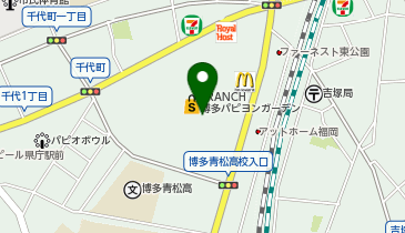 ダイソー博多パピヨンガーデン店の地図画像